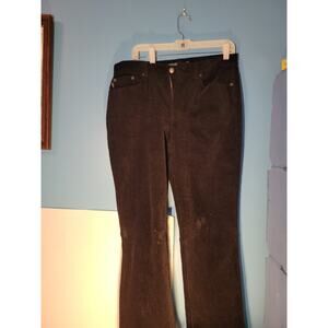 Vintage 90s Polo Ralph Lauren Jeans Womens Black Corduroy Pants Size 12 Petite